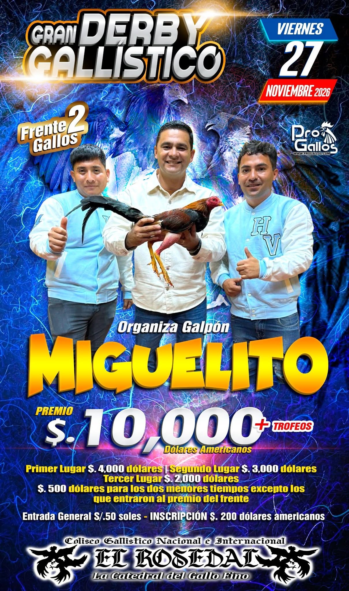 DERBY GALLISTICO GALPON MIGUELITO